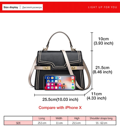 Damen Handtasche mit Crossbody Flap