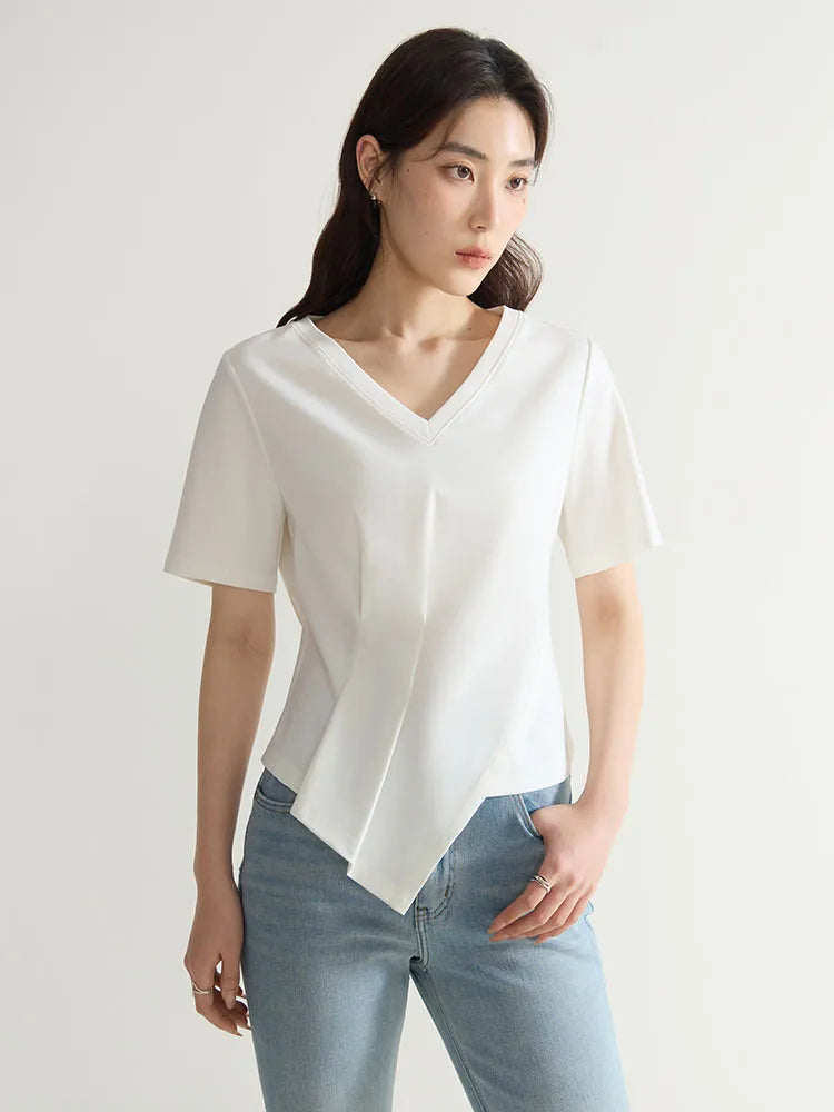Elegantes Damen-Commuter-Hemd in Übergröße mit schlichtem Revers – ideal für den Sommer