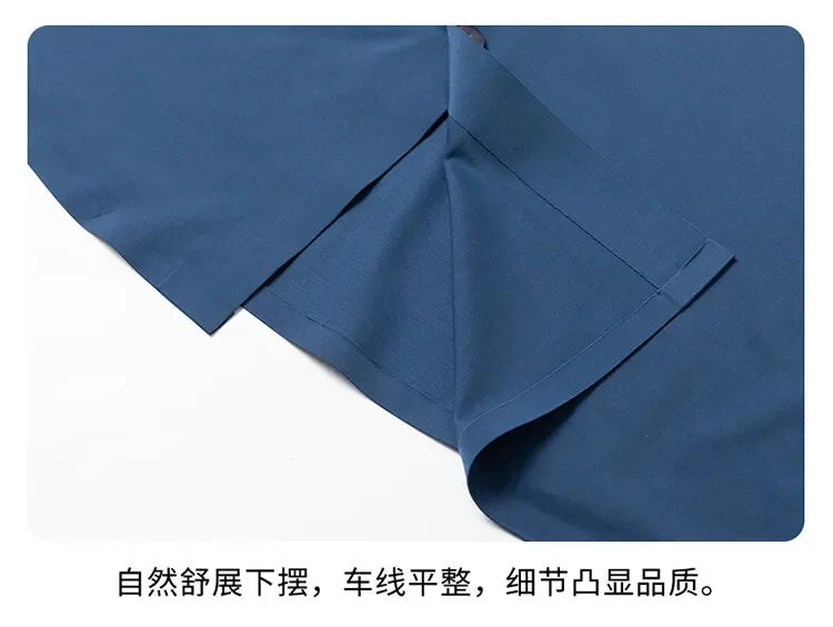 Herren-Hemd mit Vier-Wege-Stretch, Farbblock-Diamantmuster und Knopfleiste – ideal für Business-Casual und formelle Anlässe.