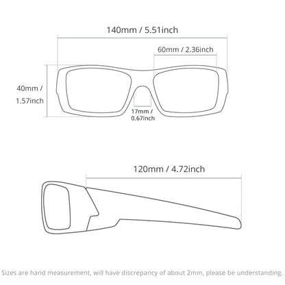 Sonnenbrille Angeln schwarz komplett polarisiert Reißverschlussetui Herren 2024