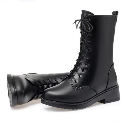 AIYUQI Women's Winter Shoes Genuine Leather Boots Women Large size 41 42 43 Casual Marton Boots Women  Snow Boots
