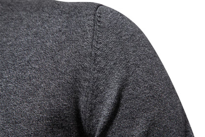 2023 neuer Herbst Baumwoll pullover für Männer o Hals Patchwork Ärmel Pullover Männer einfarbig warme Winter Herren Pullover