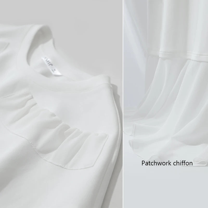 Elegantes Damen Midikleid Mit Lockerem Schnitt Und O-Ausschnitt