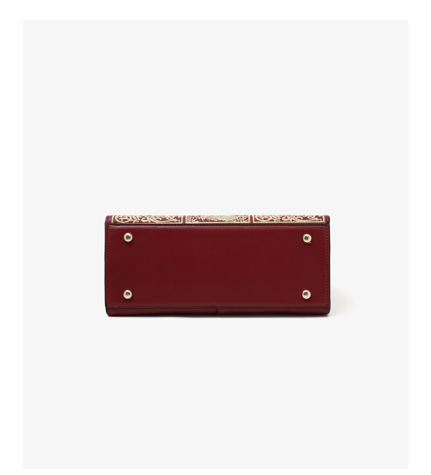 Damen Handtasche Aus Split-Leder Mit Crossbody-Tasche Im Chinesischen Stil