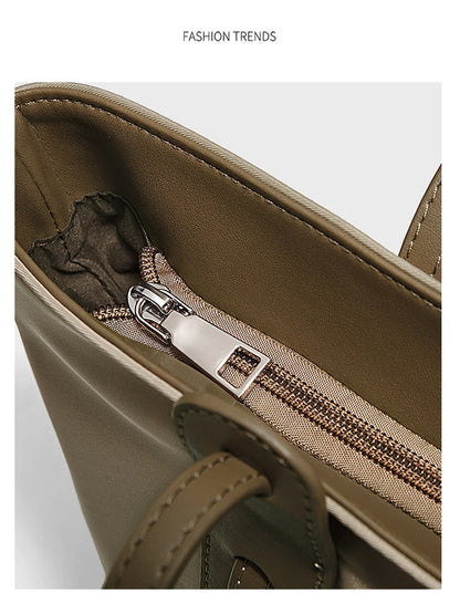 Damen Tote Tasche aus PU-Leder im Casual All-match Stil