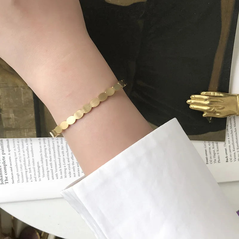 Damen-Armreif Wafer-Design gebrostet