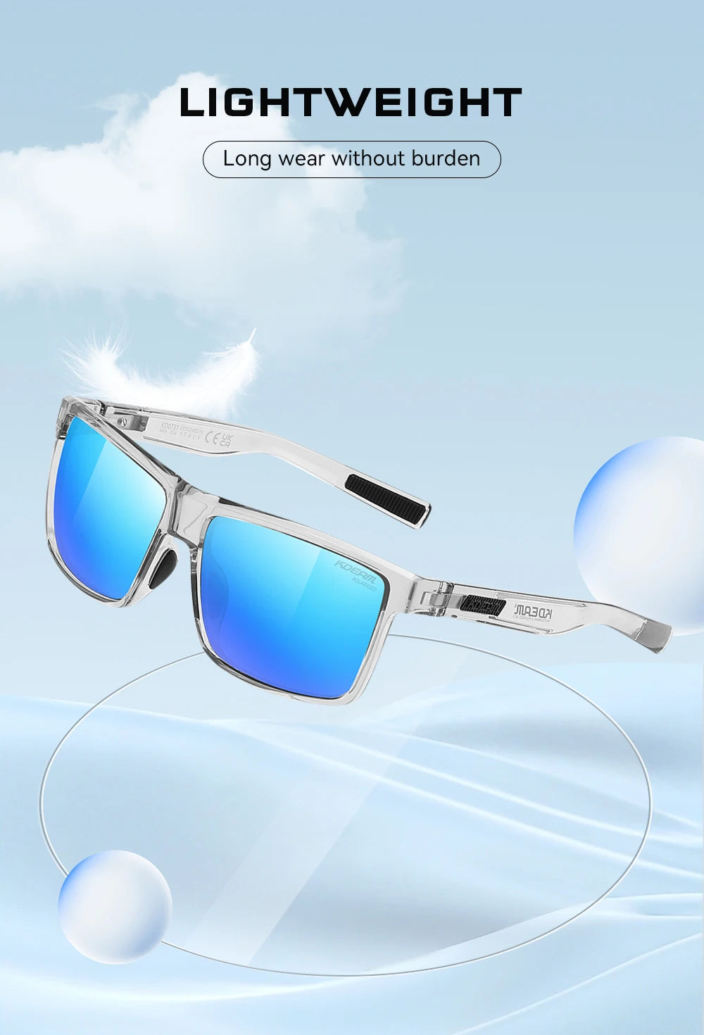 Sonnenbrille übergroß TR90 polarisiert 160mm Etui Herren XL