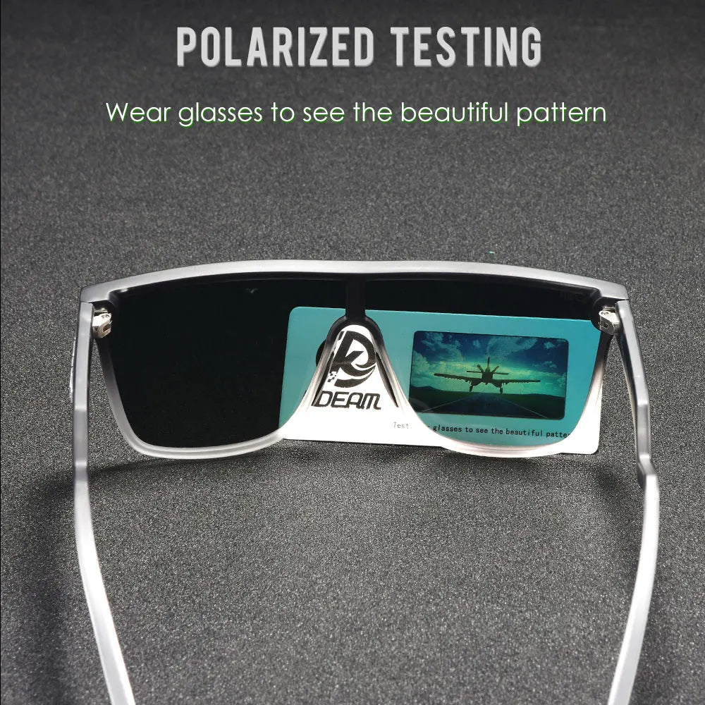 Sonnenbrille Einteiler übergroß polarisiert gebogene Gläser Herren
