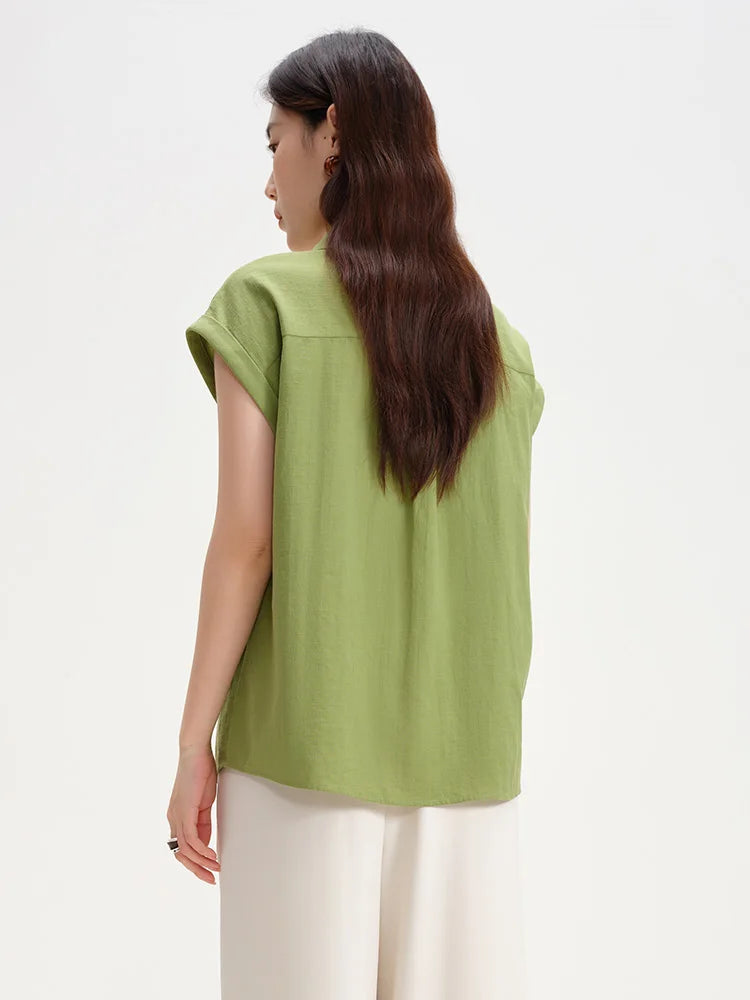 Lässiges Damen-Polo-Shirt im amerikanischen Stil mit Kontrastfarben – Sommerliches, lockeres Design für vielseitige Kombinationen