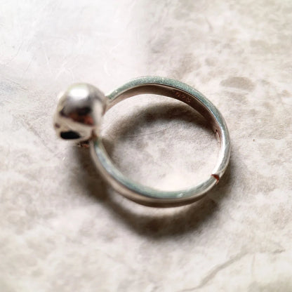 Damen-Ring Totenkopf Punk Rebel aus Sterlingsilber