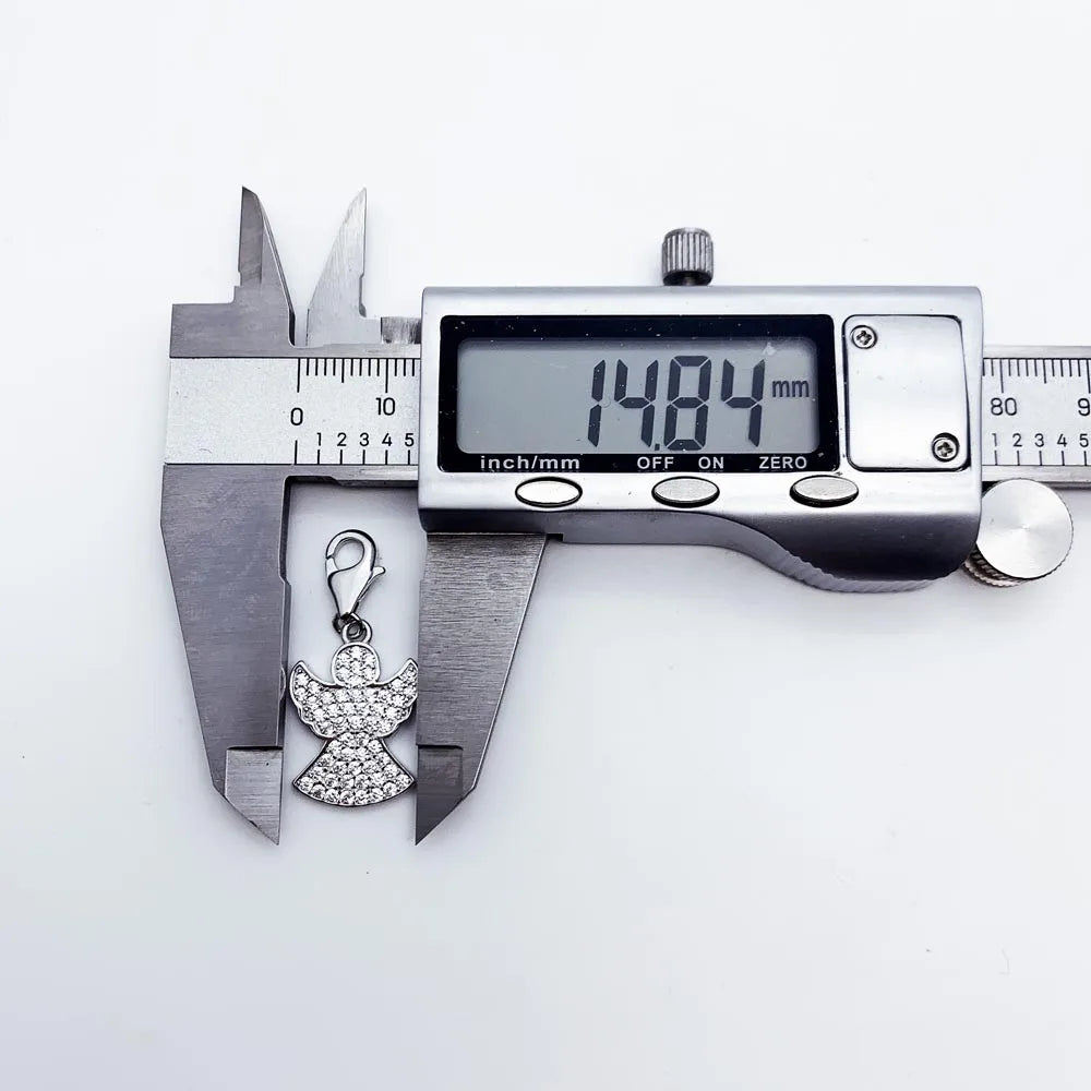 Damen-Charm-Anhänger Schutzengel Glück aus Sterlingsilber