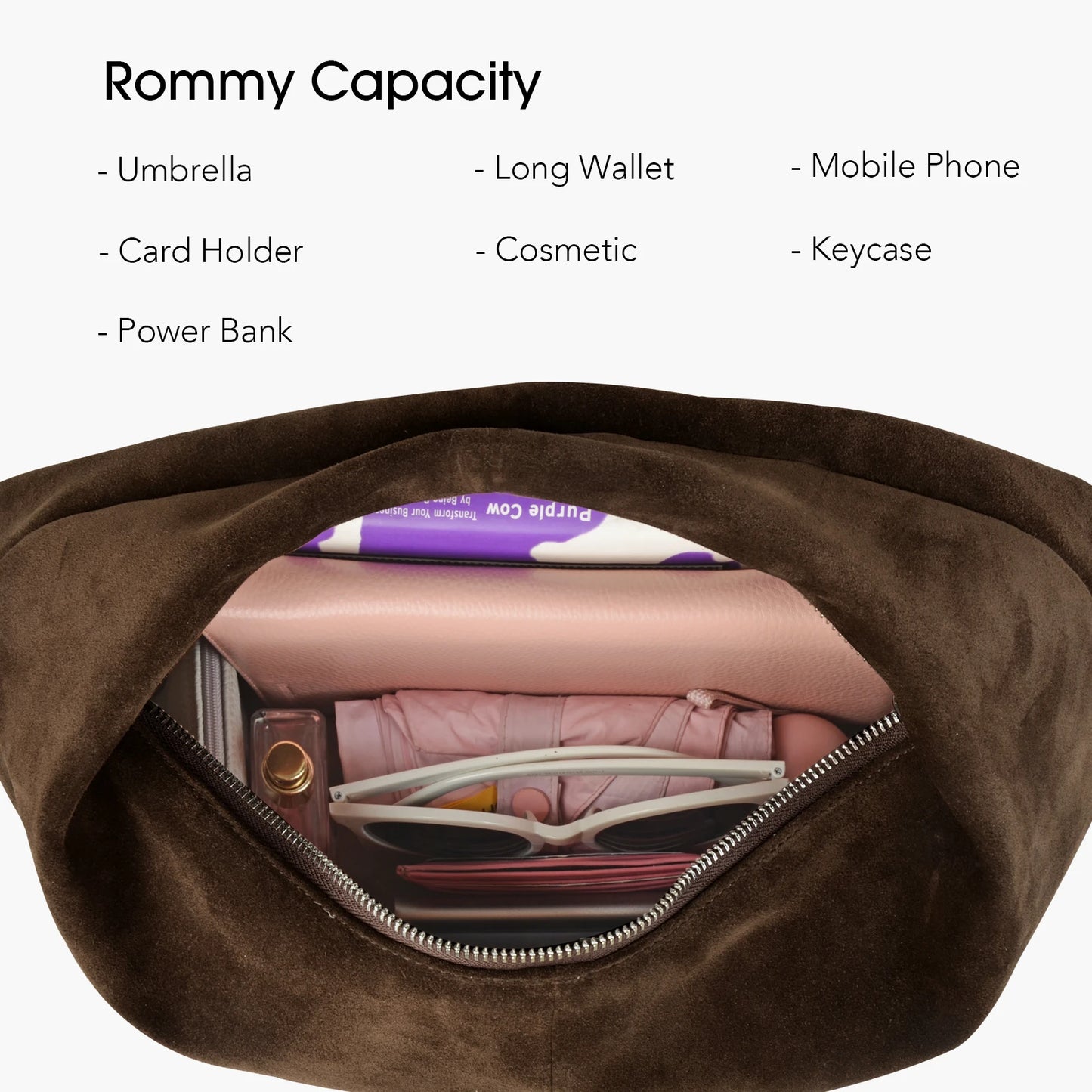 Große Damen-Hobo-Tasche Aus Wildleder | Dumpling-Form, Luxus Stil