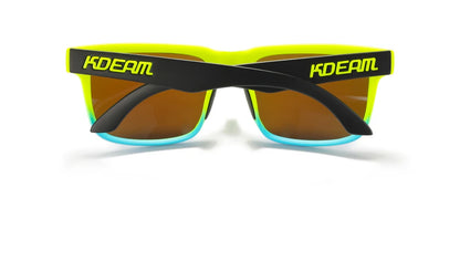 Sonnenbrille quadratisch polarisiert Reißverschlussetui 30 Farben Unisex