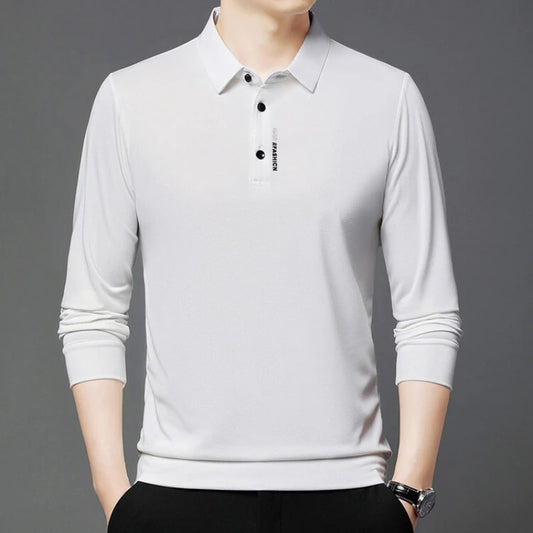 Modisches Herren-Poloshirt mit kurzen Ärmeln und kontrastierender Brusttasche – ideal für den Sommer.