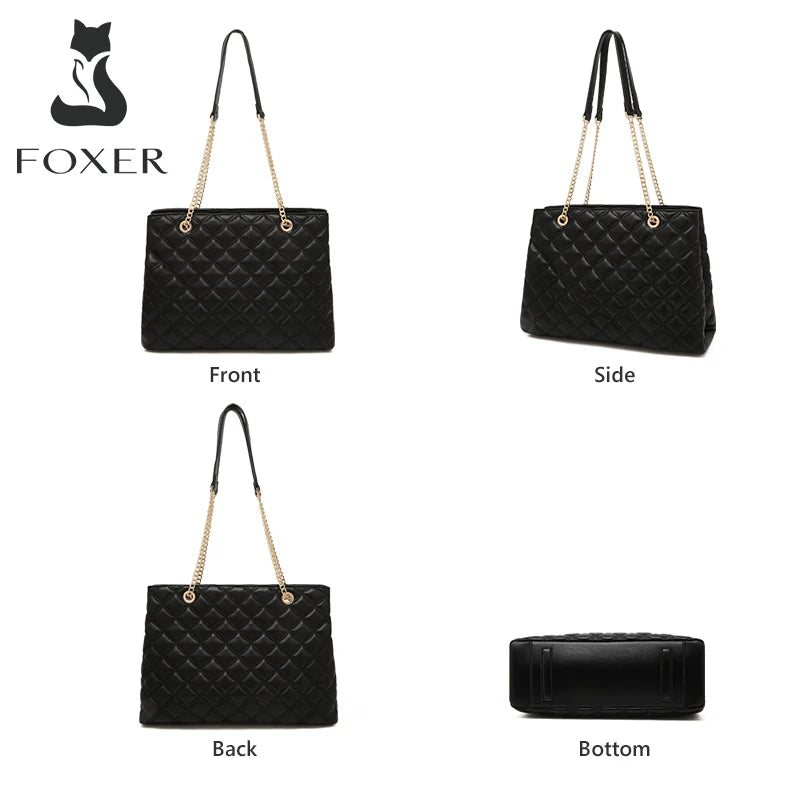 Damen Schultertasche aus PU-Leder Großes Fassungsvermögen Luxus Design