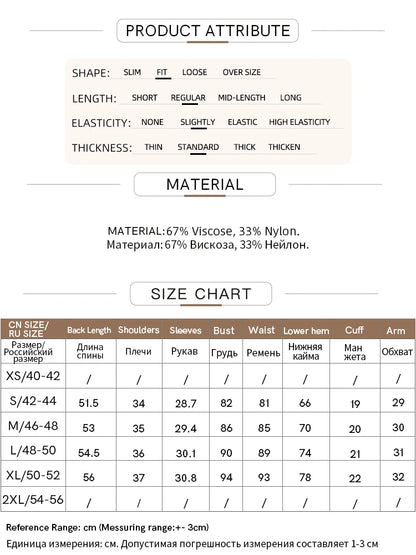 Produktattribute: Materialzusammensetzung, Größenangaben und Materialangabe zu Viskose und Nylon.