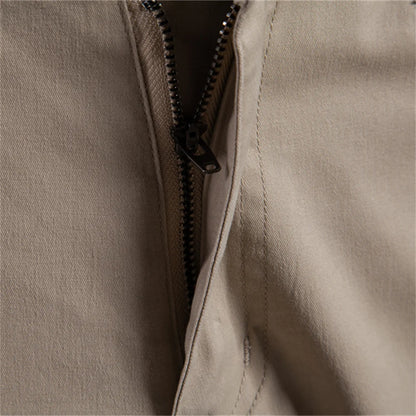 AIOPESON Herren-Sommershorts aus 100 % Baumwolle, lässige 11-farbige, leichte Straßenshorts mit mehreren Taschen