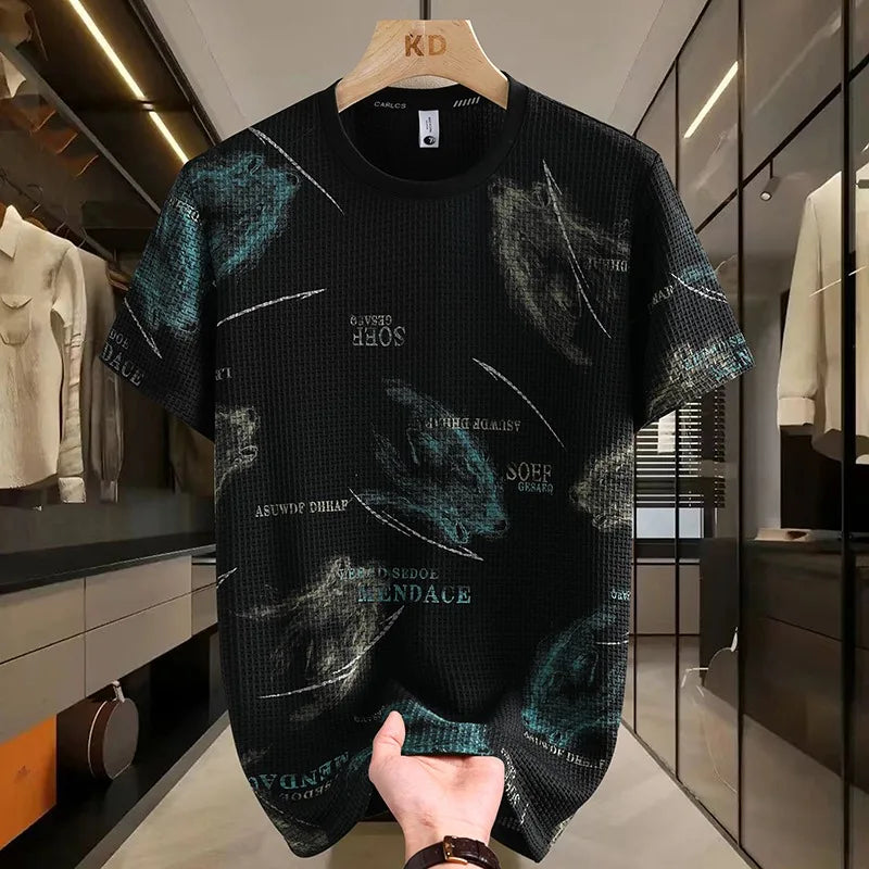 Herren T-Shirt aus schnell trocknender Eis-Seide für lässige Sommerabende