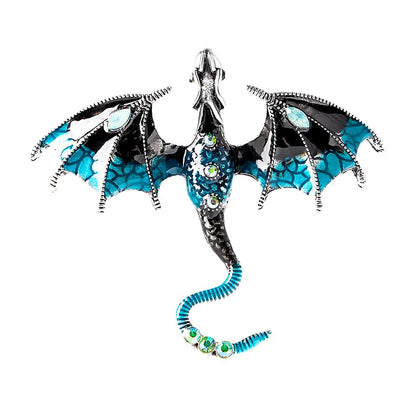 Brosche Drache Emaille Tier Casual Schnalle Party Corsage Unisex
