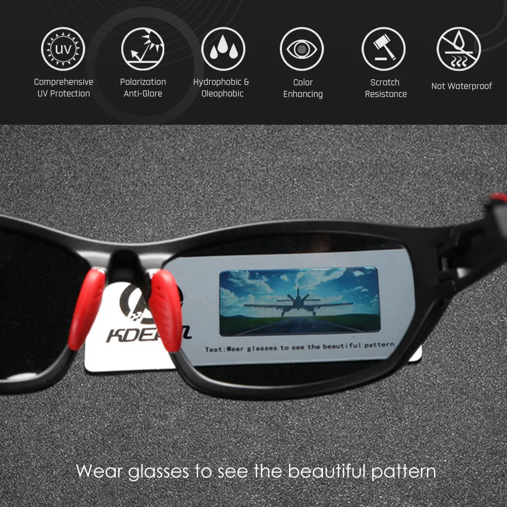 Sonnenbrille Sport polarisiert Cat.3 Druckmuster Rahmen Herren