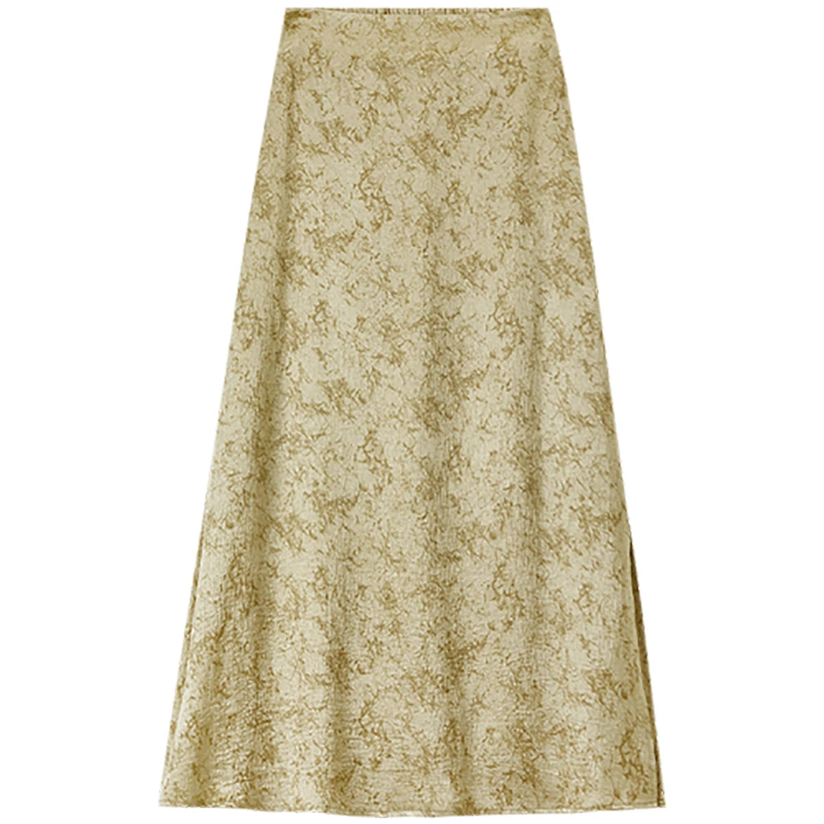 Damen Midi Rock im chinesischen Stil mit eleganter Schnürung und Schlitz