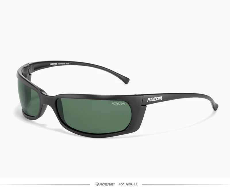 Sonnenbrille Sport UV400 polarisiert leicht Angeln Reißverschlussetui Unisex