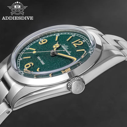 Herren-Freizeituhr 36 mm mit Bubble-Glas und Sommerfarben