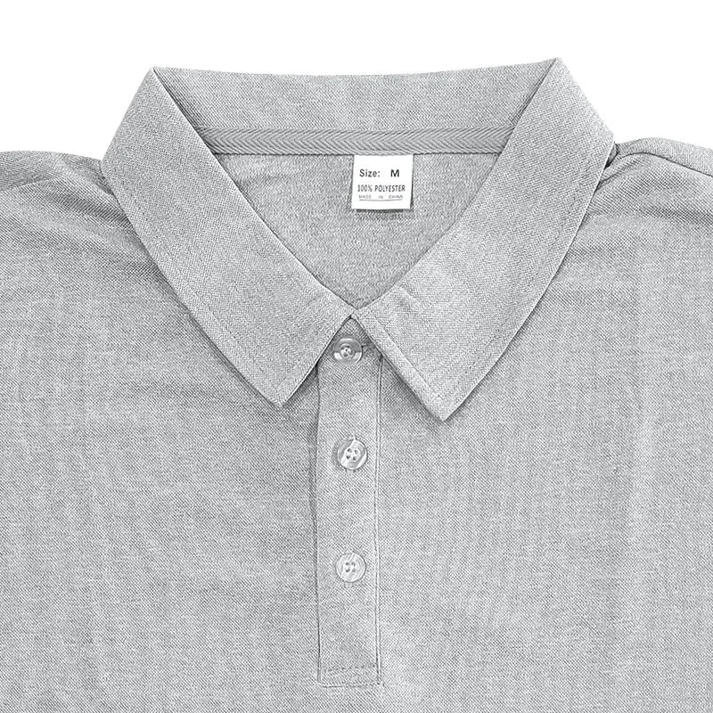 Langärmeliges Herren-Poloshirt mit Waffelstruktur und Knopfleiste – ideal für Freizeit und Urlaub