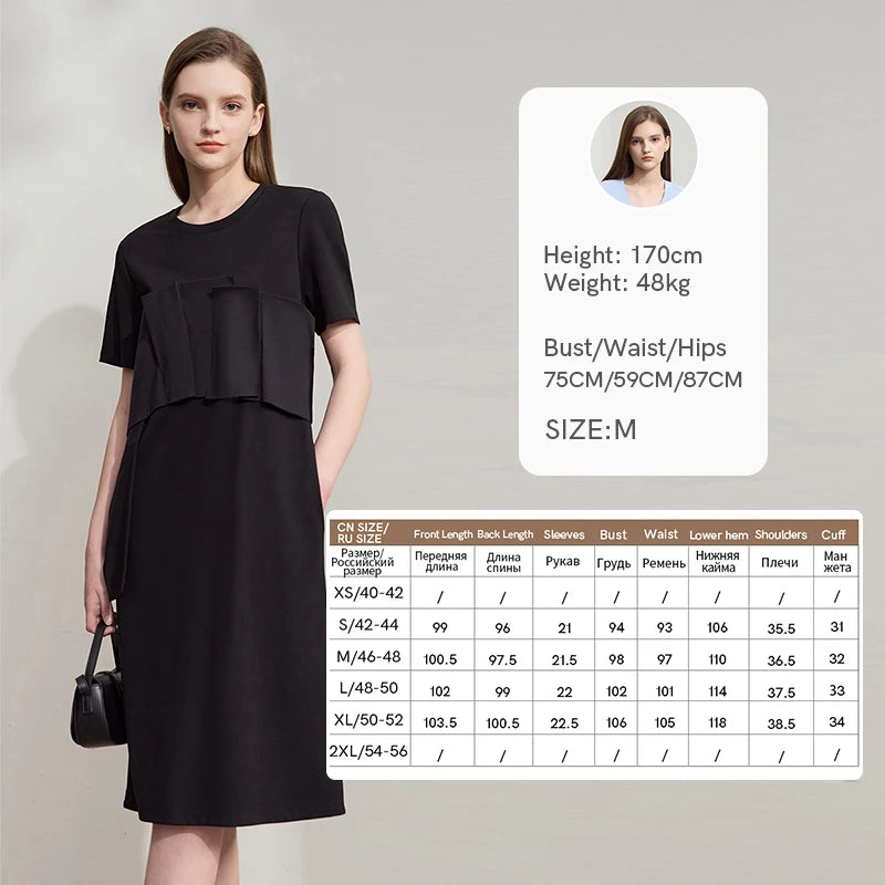 Elegantes Damen Sommerkleid Aus Viskose Strick Mit Lockerer Passform