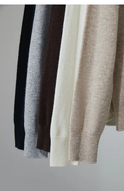 Damenpullover aus Strick, Saum und Strickbund, mehrere Farbtöne