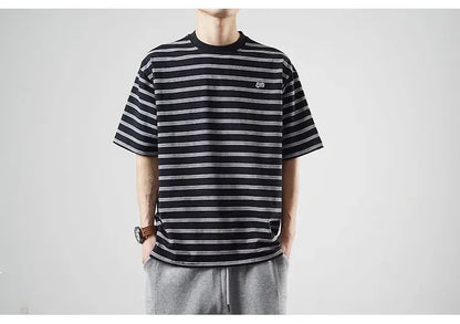 Herren T-Shirt aus Bambus-Mesh und Eisseide mit Rundhalsausschnitt – Kurzarm-Sommeroberteil