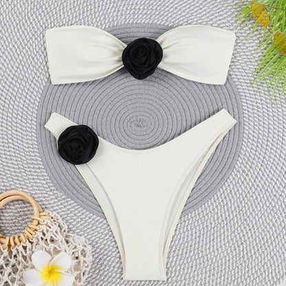 Dreiteiliges Damen-Bikini-Set im brasilianischen Stil – ideal für Strand und Pool