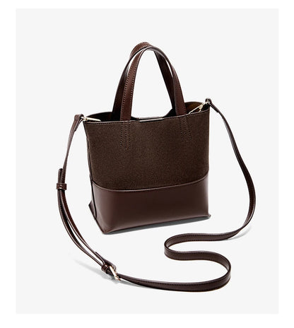 Damen Handtasche aus PU-Leder im Retro-Stil mit großer Kapazität