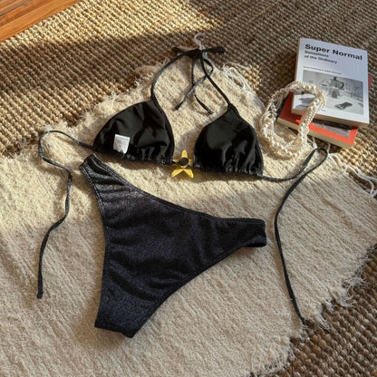 Dreiteiliges Damen-Bikini-Set im brasilianischen Stil – ideal für Strand und Pool