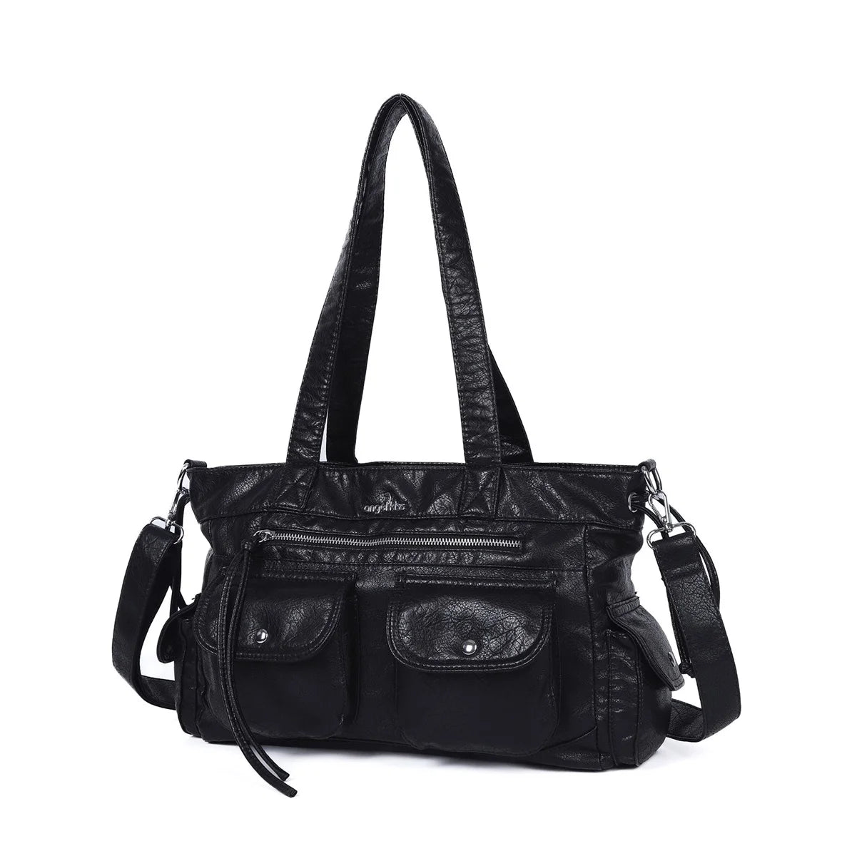 Damen-Schultertasche Mit Mehrfachtaschen Und Handyfach Im Vintage-Stil Alltagsbegleiter