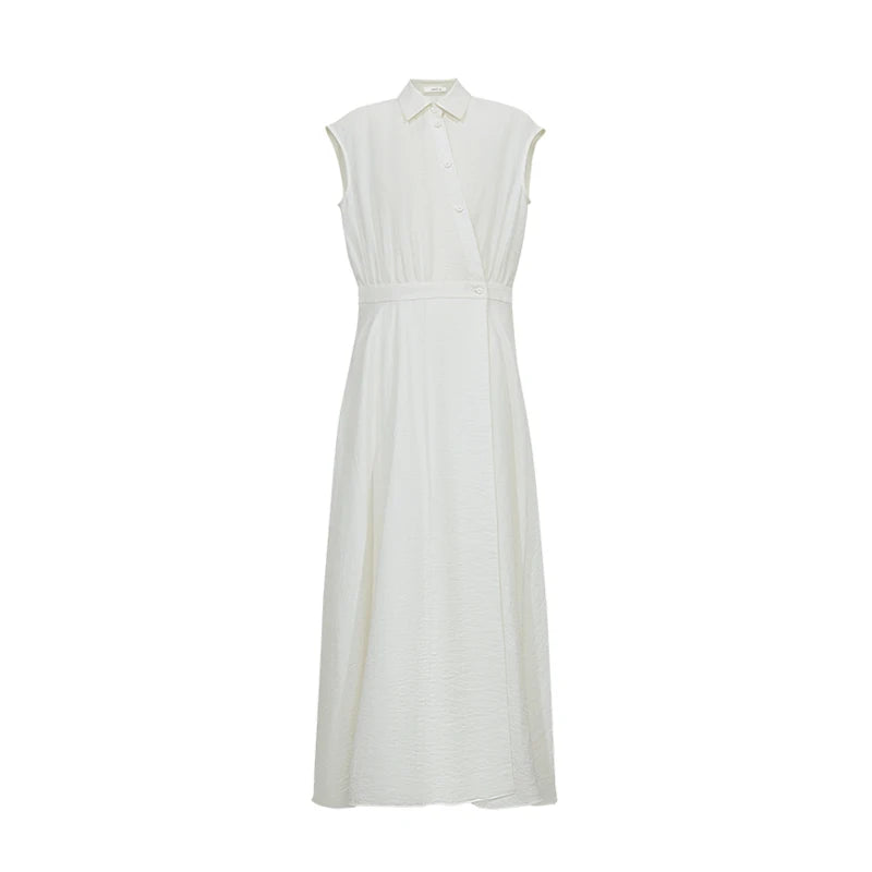 Elegantes Damen Midikleid Mit Reverskragen Ideal Für Büro Und Sommer