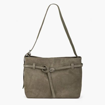 Tote-Tasche aus Echt Wildleder | Kaffee-Braun, Viel Platz
