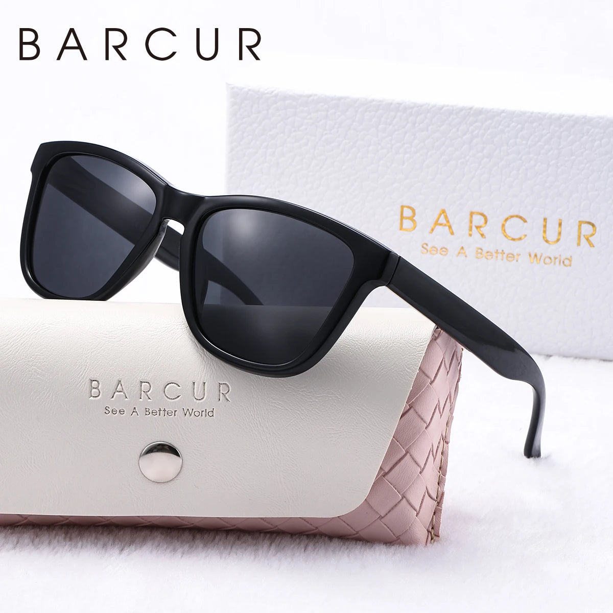 Damen-Sonnenbrille Campus transparent PC UV400 polarisiert Geschenkbox