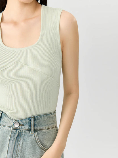 Imitations-Denim-Fashion-Anzug für Damen – vielseitiges, minimalistisches Outfit mit Shirt und Rock für Frühling und Sommer