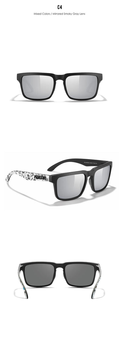 Sonnenbrille übergroß quadratisch polarisiert 64mm Angeln Herren