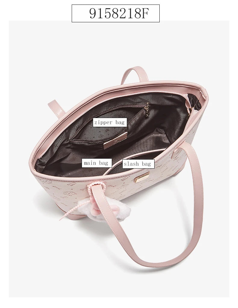 Damen Schultertasche Aus PVC-Leder Mit Großer Kapazität Im Alltag