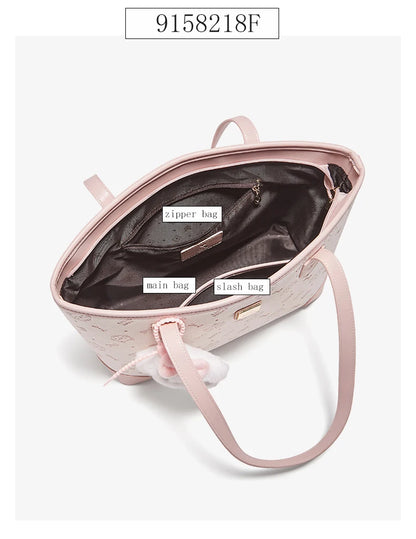 Damen Schultertasche Aus PVC-Leder Mit Großer Kapazität Im Alltag