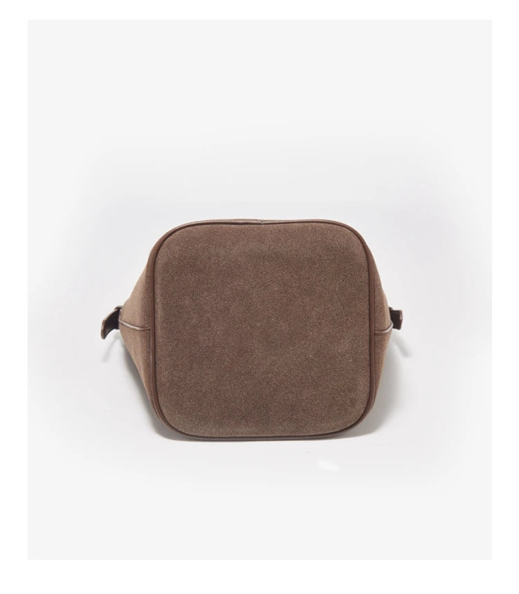 Damen Umhängetasche aus Wildleder 2-in-1 im Retro Stil Crossbody