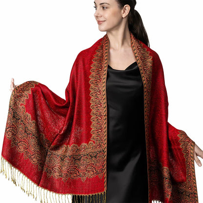 Damen Winterschal Kaschmir Plaid warm Pashmina Bandana Quaste Qualität