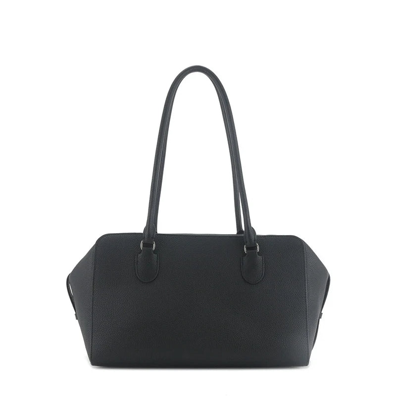 Top-Handle-Tasche aus Oberleder | Große Kapazität, Arbeitsbegleiter