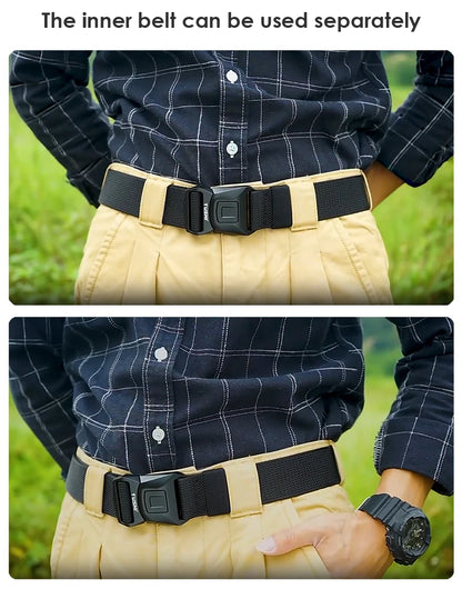 VATLY Hunting Tactical Gürtel Herren Nylon Schnellverschluss MOLLE Breit