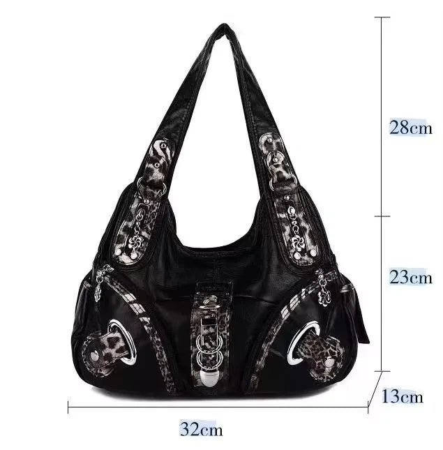 Damen-Schultertasche Mit Buntem Muster Und Vielseitigem Alltagsbegleiter Für Alltag Und Freizeit