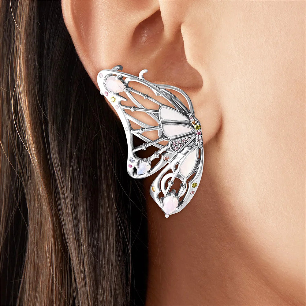 Damen-Ohrmanschette Schmetterling Böhmen Qualität II aus Sterlingsilber