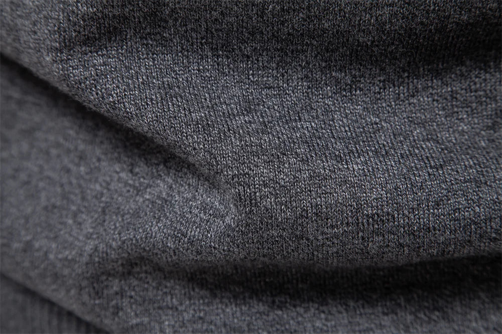 2023 neuer Herbst Baumwoll pullover für Männer o Hals Patchwork Ärmel Pullover Männer einfarbig warme Winter Herren Pullover