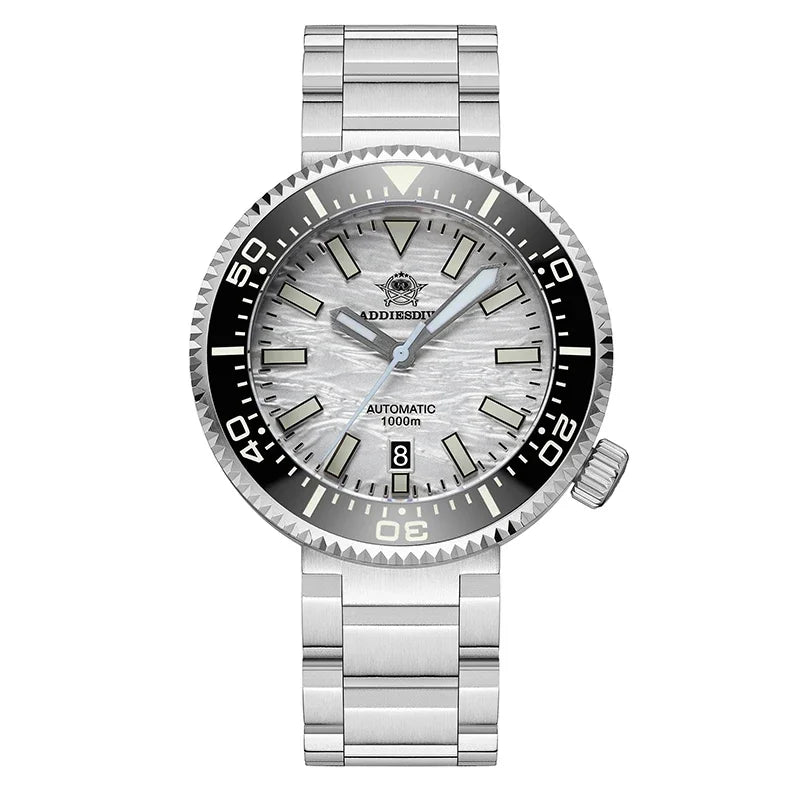 Herren-Profi-Taucheruhr mit 1000 m Wasserdichtigkeit und Saphirglas